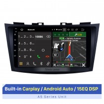 Pantalla táctil HD de 9 pulgadas para 2012 Suzuki Swift Autoradio Bluetooth Car Radio Car Audio System Support Control del volante