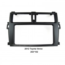 202 * 102 mm kit de panel de radio Fascia Autostereo Doble Din 2012 Toyota Verso Car Audio marco Dash CD