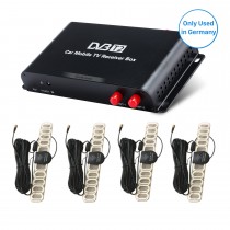Caja de TV del receptor video TV DVB-T2 H.265 de la TV del coche para el reproductor de DVD del coche de la región de Alemania con 1080P interfaz de HDMI 4 sintonizador de la antena del amplificador