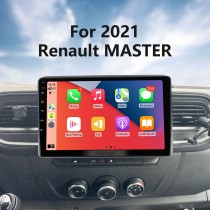Radio Carplay de 10,1 pulgadas con Android 14.0 para RENAULT MASTER 2021, sistema de navegación GPS estéreo con soporte de pantalla táctil Bluetooth y cámara de visión trasera