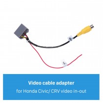 Auto adaptador de enchufe de cable de audio de coche para Honda Jazz / Fit Video in-out