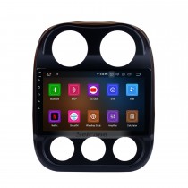 10.1 pulgadas Android 11.0 Pantalla táctil radio Bluetooth Sistema de navegación GPS Para 2014 2015 Jeep Compass y 2016 JEEP PATRIOT soporte TPMS DVR OBD II USB SD WiFi Cámara trasera Control del volante HD 1080P Video AUX