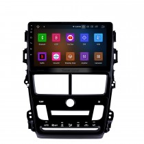 9 pulgadas Android 12.0 HD Pantalla táctil Radio de navegación GPS para 2018 Toyota Vios / Yaris Aire acondicionado automático WIFI Enlace espejo Bluetooth USB RDS compatible Cámara de vista trasera DVD Carplay OBD DVR