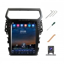 Actualización de radio SEICANE para Ford Explorer 2011-2019, estéreo Android de 8 núcleos, pantalla táctil de 12,1 pulgadas compatible con Carplay, GPS, Android Auto (4G RAM + 64G ROM)