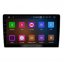 Radio de coche de 10.1 pulgadas Android 12.0 Sistema de navegación GPS universal con Bluetooth Pantalla táctil HD Soporte WIFI AUX 4G DVR 1080P DAB TPMS Cámara de respaldo Enlace espejo