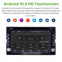 6.2 pulgadas Navegación GPS Radio universal Android 11.0 Bluetooth HD Pantalla táctil AUX Carplay Soporte de música 1080P Video TPMS TV digital