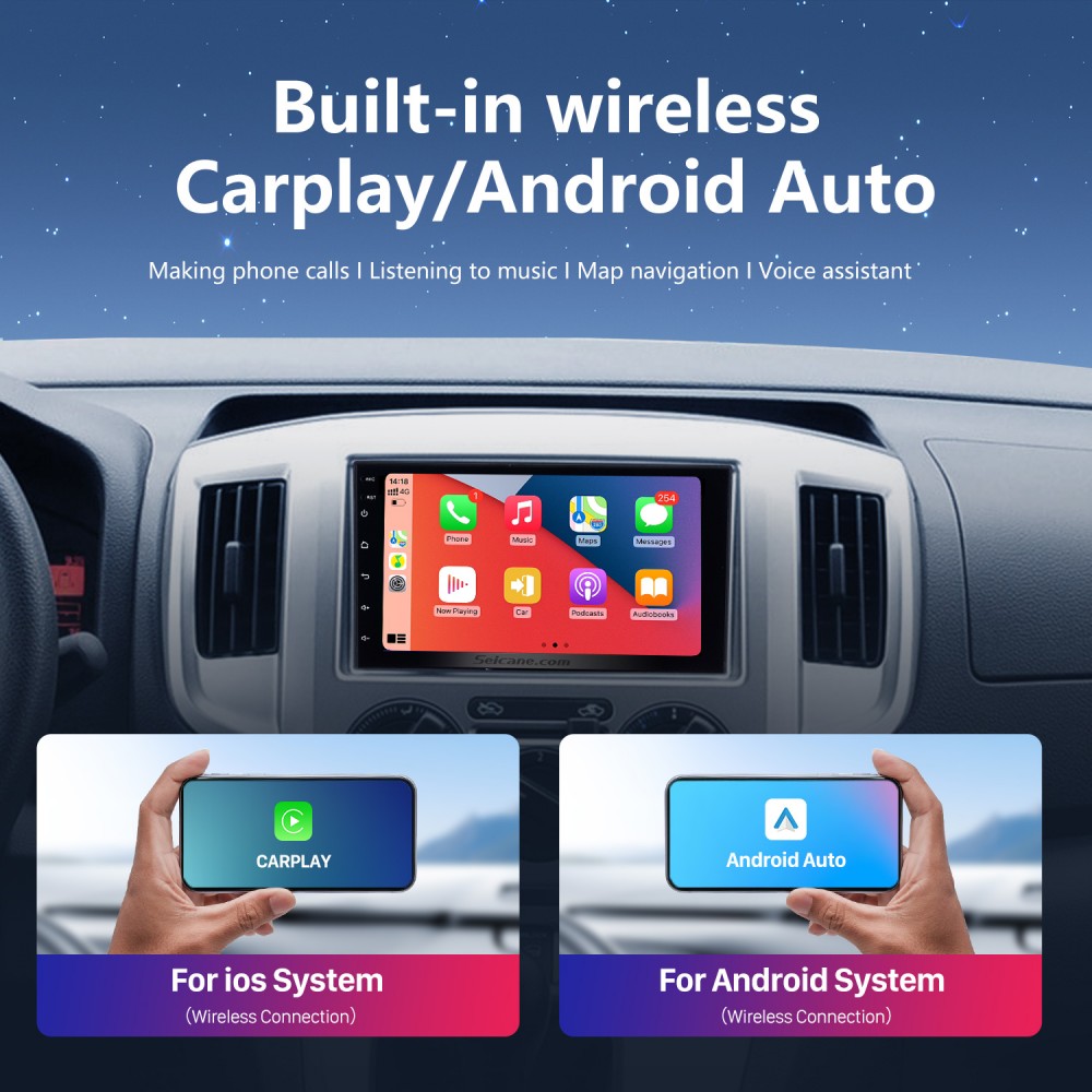 Universal 9 pulgadas de 10 pulgadas de pantalla IPS Android el 11 de  autoradio Carplay inalámbrico automático doble RDS Radio estéreo de coches  2 DIN - China La navegación GPS, coche MP3