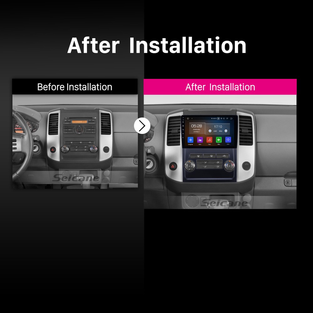 9 pulgadas Nissan Frontier Xterra Android 12.0 Navegación Radio Bluetooth Pantalla táctil AUX