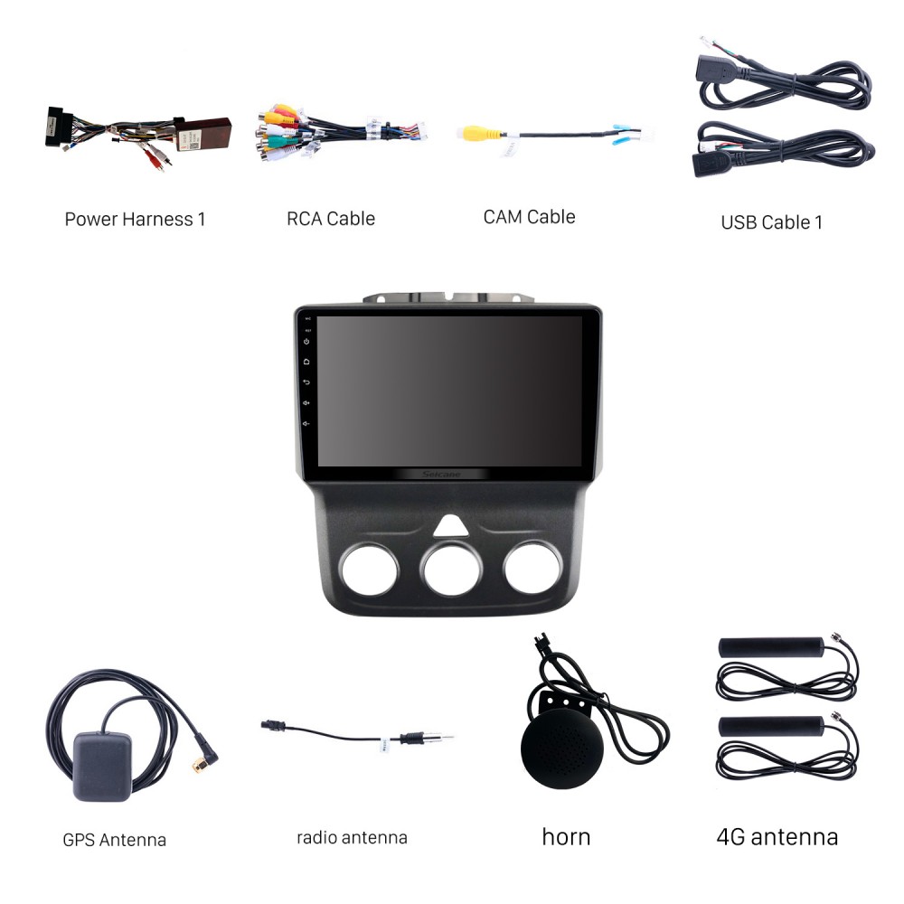 Pantalla 9 Android 7 GPS para Volkswagen Seat y Skoda - Añadir cámara  grabadora: Sin cámara DVR 