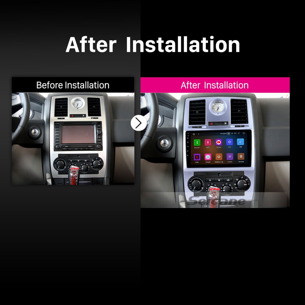 colgante fuerte Sedante Pantalla táctil HD de 9 pulgadas para 2004-2008 Chrysler 300C Stereo Car  Radio Reproductor de