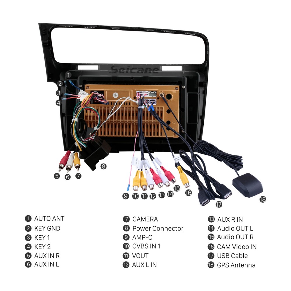 sociedad Embrión asesino Radio con pantalla táctil para VW Volkswagen Golf 7 RHD 2013-2015