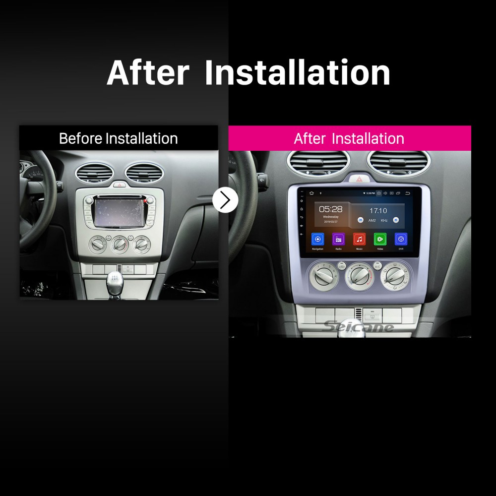 comunidad De todos modos menta 9 pulgadas OEM Android 12.0 Radio 2004-2011 Ford FOCUS EXI MT 2 3 Mk2 / Mk3