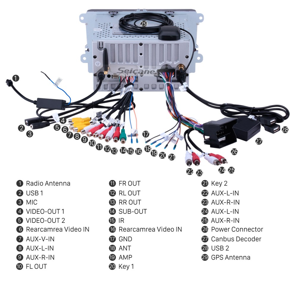 Kit de integracion doble DIN autoradio para VW Passat 05-14 polo 09-14 Scirocco 