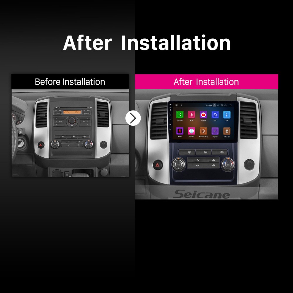 Android 10.0 navegación GPS de 9 pulgadas para Nissan Frontier / 2009-2012 con