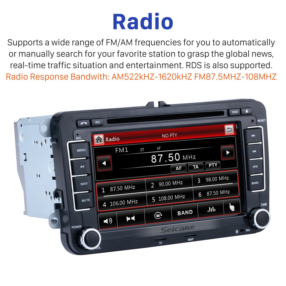 7 radio del coche reproductor de DVD para 2004-2011 VW Volkswagen Sagitar PASSAT