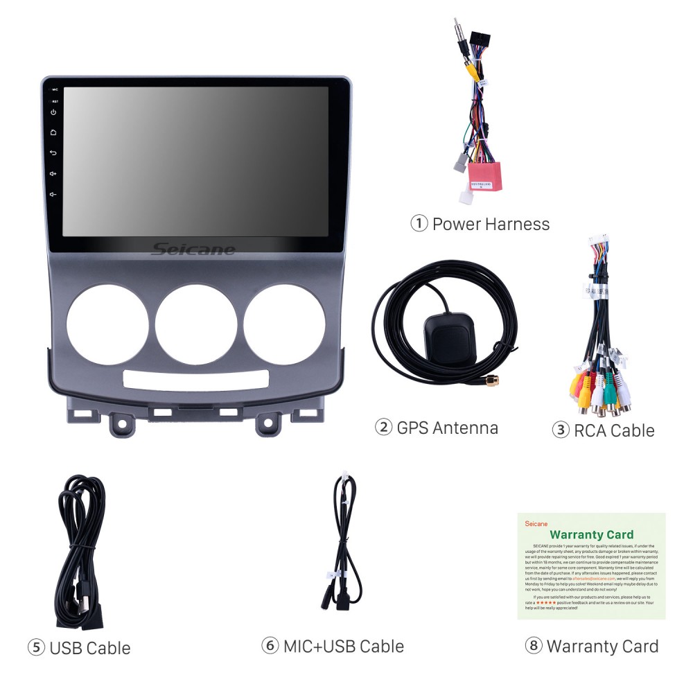 2005-2010 Blaupunkt mp3 USB Bluetooth AUX autoradio per Mazda 5 