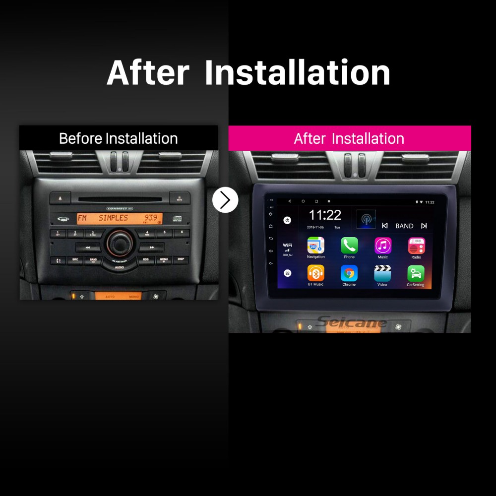 Radio estéreo con navegación para coche Android para Fiat Stilo