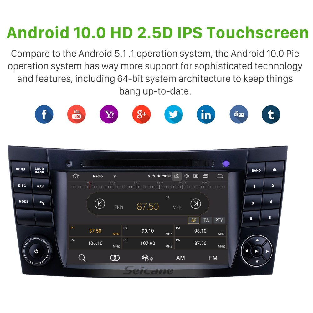 Radio Mercedes Benz Clase-e W211 2002-2008 Radio Mercedes Benz Clase-e W211 2002-2008