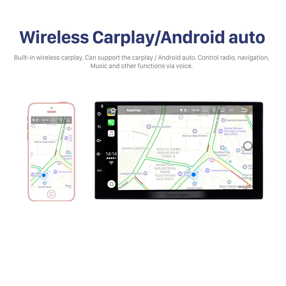9 pulgadas Android 8.1 HD 1024 * 600 Radio con pantalla táctil para VW  Volkswagen SKODA