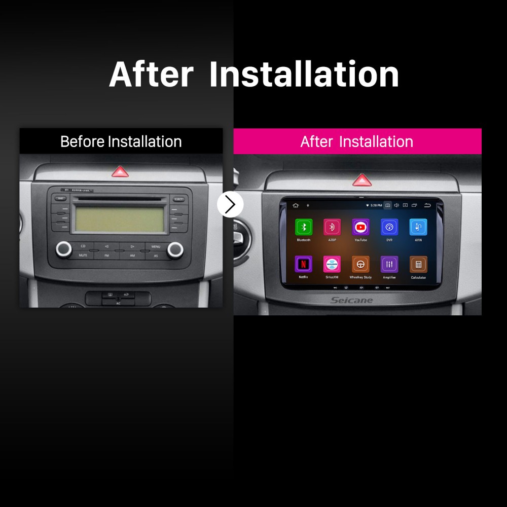 7''2 Din Android GPS Autoradio para VW/Seat+Cámara Wifi iOS Enlace Espejo FM BT 