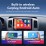 8 pulgadas 2004-2010 Toyota Sienna Android 13.0 Navegación GPS Radio Bluetooth Música HD Pantalla táctil compatible TV digital Carplay Control del volante