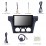 Sistema de navegación GPS con radio y pantalla táctil HD y Bluetooth para Mitsubishi Airtrek Outlander 2001 2002-2005 con Carplay Android 14.0 de 10,1 pulgadas