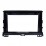 Negro Doble Din 2009 Toyota Prado 120 Radio del coche Fascia CD Trim Panel Panel Stereo Player Frame