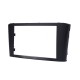 Negro Doble Din 2003-2008 Toyota Avensis Car Radio Fascia Reproductor de DVD Stereo Player Face Plate Panel Adapter