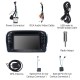 Android 10.0 Sistema de navegación GPS para 2001-2004 Mercedes SL R230 SL350 SL500 SL55 SL600 SL65 con reproductor de DVD Pantalla táctil Radio Bluetooth WiFi TV HD 1080P Cámara de respaldo de video Control del volante USB SD