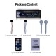 Universal Din Din Audio Llamadas manos libres Bluetooth Reproductor de MP3 Radio FM estéreo de coche con 4 canales de salida USB SD Control remoto Aux