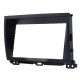 Negro Doble Din 2009 Toyota Prado 120 Radio del coche Fascia CD Trim Panel Panel Stereo Player Frame