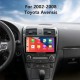 Pantalla táctil HD de 9 pulgadas para 2002-2008 Toyota Avensis Stereo Car GPS Navigation Stereo Carplay Stereo System Support DVR