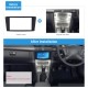 Negro Doble Din 2003-2008 Toyota Avensis Car Radio Fascia Reproductor de DVD Stereo Player Face Plate Panel Adapter