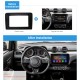 Marco negro UV para 10.1 pulgadas 2018 SUZUKI SWIFT Audio Dash Trim Fascia Panel Kit