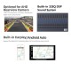 Pantalla táctil de 13,3 pulgadas, Radio de coche giratoria Universal de 360 ° con Carplay incorporado, DSP, FM/AM, Bluetooth, compatible con cámara AHD