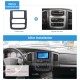 Negro 2Din Fascia de radio del coche para 2002 2003-2005 Dodge Ram 1500 2500 3500 Stereo Dash CD Surround Panel adaptador de montaje de audio