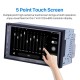 7 pulgadas 2 Din Android 13.0 Radio de navegación GPS universal con pantalla táctil HD Soporte Bluetooth OBD2 Carplay Control del volante