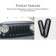 Accesorios de coches Negro ABS Grille Grille delantera de plástico para 2007-2016 Jeep Wrangler Mesh Cover 7pcs