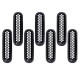 Accesorios de coches Negro ABS Grille Grille delantera de plástico para 2007-2016 Jeep Wrangler Mesh Cover 7pcs