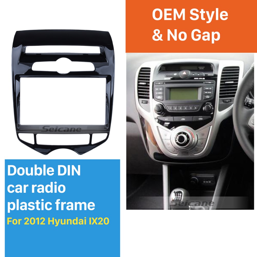 Einbauset Lenkradadapter DIN Autoradio für Hyundai ix20 ab 2010 autom Klima Einbauset Lenkradadapter DIN Autoradio für Hyundai ix20 ab 2010 autom Klima