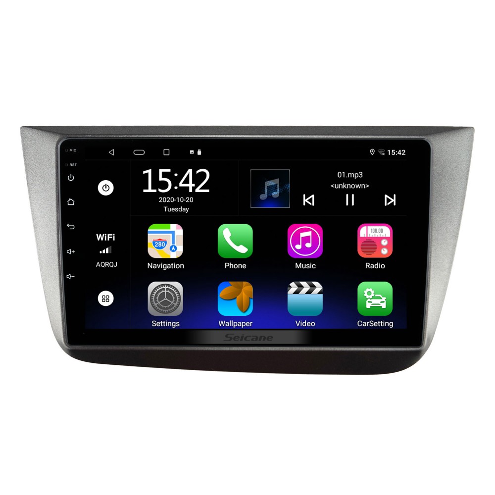 Für SEAT ALTEA LHD 2004-2015 Radio Android HD Touchscreen 9 Zoll  GPS-Navigationssystem mit Bluetooth-Unterstützung Carplay DVR