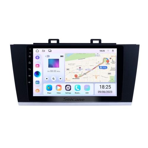 9 Zoll Android 14.0 GPS-Navigationsradio für 2015 2016 2017 2018 SUBARU LEGACY OUTBACK mit HD-Touchscreen, Bluetooth-Unterstützung, Carplay-Rückfahrkamera