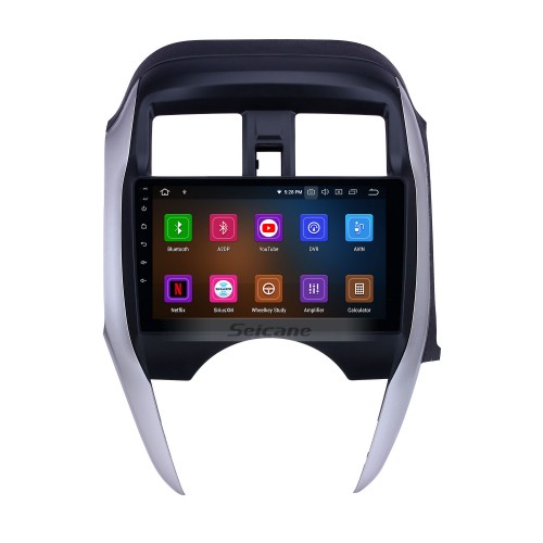 HD Touchscreen 2014-2018 Nissan Sunny/Almera RHD Android 13.0 9 Zoll GPS Navigationsradio Bluetooth Carplay unterstützt DAB+ OBD2
