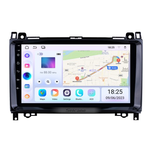 9 Zoll Android 13.0 GPS Navigationsradio für 2000-2015 VW Volkswagen Crafter Mercedes Benz Viano / Vito / B Klasse W245 / Sprinter / A Klasse W169 mit Bluetooth WiFi Touchscreen-Unterstützung Carplay DVR