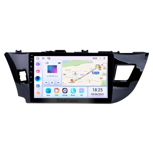 10,1 Zoll Android 14.0 Touchscreen Radio Bluetooth GPS Navigationssystem Für Toyota Corolla 11 2012-2014 2015 2016 E170 E180 Unterstützung TPMS DVR OBD II USB SD WiFi Rückfahrkamera Lenkradsteuerung HD 1080P Video AUX