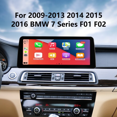 Android 11.0 12,3 Zoll für 2009–2013 2014 2015 2016 BMW 7er F01 F02 Radio HD Touchscreen GPS-Navigation mit Bluetooth-Unterstützung Carplay SWC