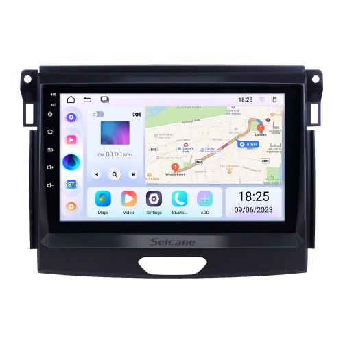 Android 13.0 9 Zoll Touchscreen GPS Navigationsradio für 2015 Ford Ranger mit USB WIFI Bluetooth Musik AUX Unterstützung Carplay Digital TV TPMS SWC