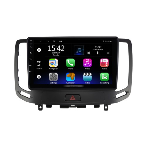 9 Zoll Android 13.0 für 2006 2007 2008-2014 INFINITI G Stereo-GPS-Navigationssystem mit Bluetooth-Touchscreen-Unterstützung Rückfahrkamera