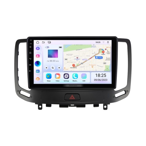 9 Zoll Android 13.0 für 2006 2007 2008-2014 INFINITI G Stereo-GPS-Navigationssystem mit Bluetooth-Touchscreen-Unterstützung Rückfahrkamera