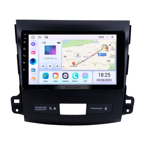 9-Zoll-Touchscreen 2006-2014 MITSUBISHI Outlander Android 13.0 Radio Bluetooth GPS-Navigationssystem mit WIFI-Unterstützung OBD2 DVR Rückfahrkamera